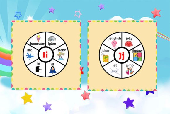 Children Vocabulary Flashcard ABC Learn Design Guide