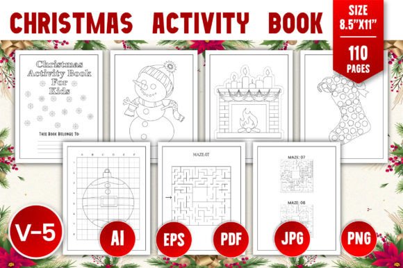 Christmas Activity Book for KDP Volume-5: Inside the Ultimate Holiday Creative Kit
