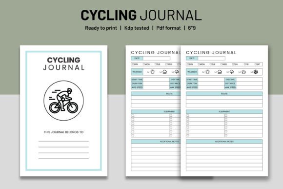 Cycling Journal KDP Interior: Ready to Publish