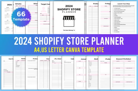Editable 2024 Shopify Store Planner