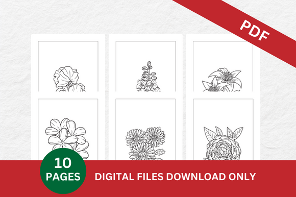 Flowers Coloring Pages: A Canvas for Calm, Creativity, and Connection
