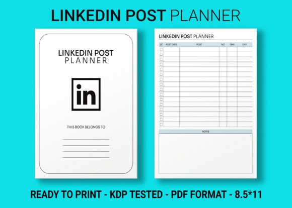 LinkedIn Post Planner KDP Interior