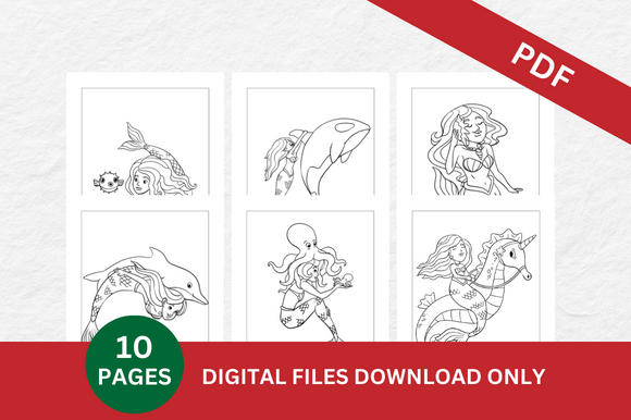 Mermaid Coloring Pages: Creative Printable Art for Everyone