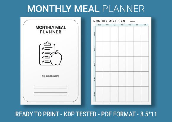 Monthly Meal Planner KDP Interior: A Strategic Asset for Publishing Success