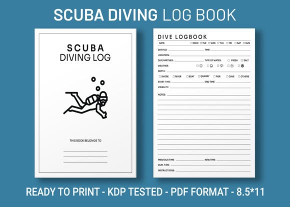 Scuba Diving Log Book Vol.1 KDP Interior