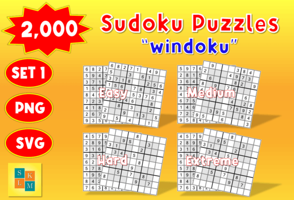 Sudoku 2,000 Windoku Volume 1: Window Sudoku for Everyone